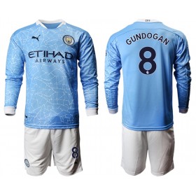 Manchester City Dres Ilkay Gundogan 8 Dječji Domaći 2020/21 Dugim Rukavima